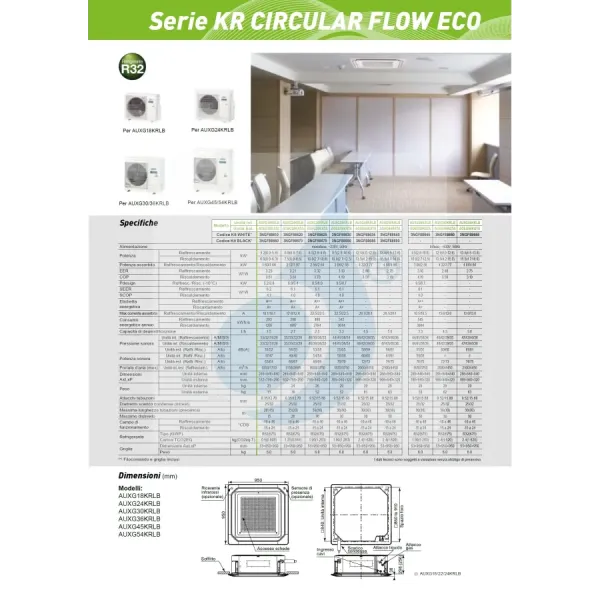 Fujitsu Mono Split 24000 Btu AUXG24KRLB AOEG24KATA 220v Weiß