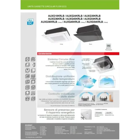 Fujitsu Mono Split 36000 Btu AUXG36KRLB AOEG36KATA 220v Schwarz