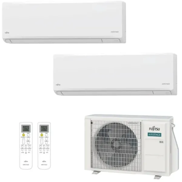 Klimaanlage Fujitsu Duo Split 7+9 KN AOEG14KBCA2 Wand WiFi