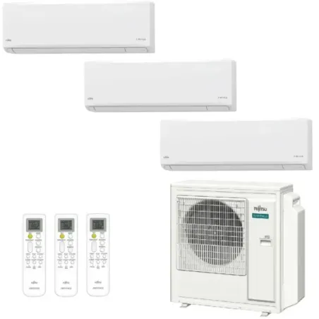 Klimaanlage Fujitsu Trio Split 12+12+12 KN WiFi AOEG36KBTA5