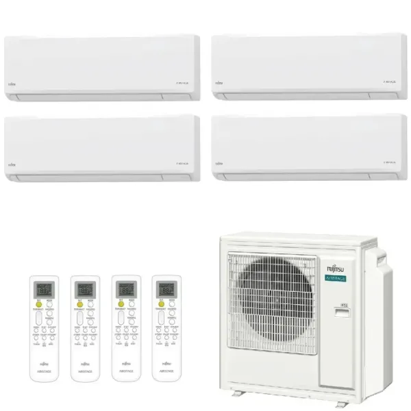 Fujitsu Quadri Split 9+12+12+12 KN WiFi AOEG36KBTA5 Weiß