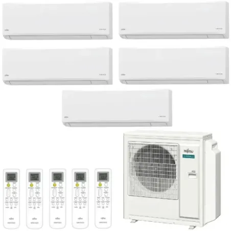 Klimaanlage Fujitsu Penta Split 7+7+7+7+12 KN AOEG36KBTA5