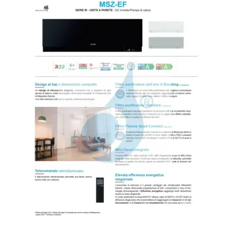 Klimageräte Mitsubishi Duo Split 7+15 Btu Silbernen MXZ-2F53VF4