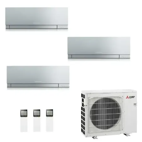 Klimageräte Mitsubishi Trio Split 9+9+9 Silbernen MXZ-3F68VF4