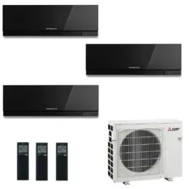 Klimageräte Mitsubishi Trio Split 12+12+18 Schwarz MXZ-3F68VF4