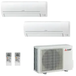 Klimageräte Mitsubishi Duo Split 9+9 Btu Weiß MXZ-2HA50VF2