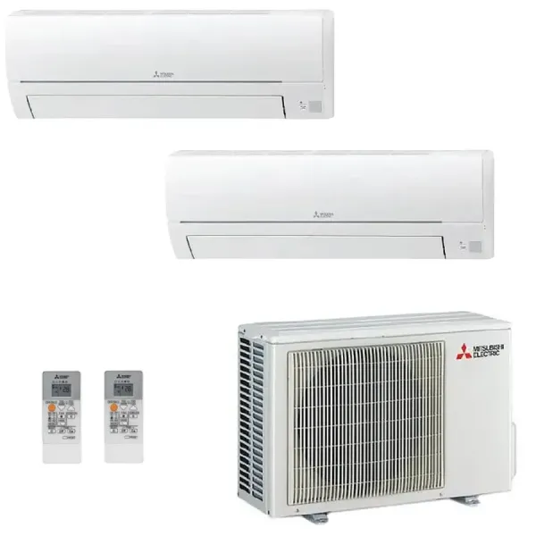 Klimageräte Mitsubishi Duo Split 9+15 Btu Weiß MXZ-2HA50VF2