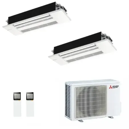 Mitsubishi Duo Split Kassettengerät MLZ-KP 12000+12000 Btu MXZ-2F53VF4