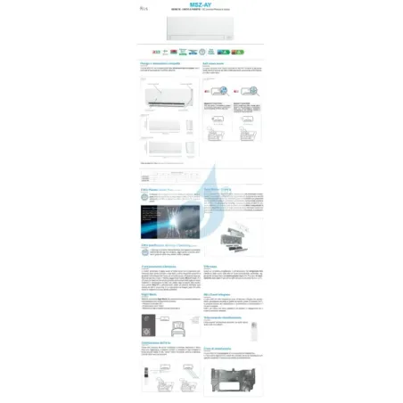 Klimageräte Mitsubishi Duo Split 7+9 Standard Weiß MXZ-2F42VF4