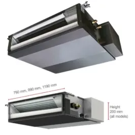 Mitsubishi Inneneinheit 21000 Btu 6.1 kW SEZ-M60DA2 Steuerdraht 2