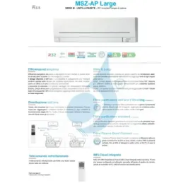 Mitsubishi Inneneinheit 21000 Btu 6.1 kW MSZ-AP60VGK 2