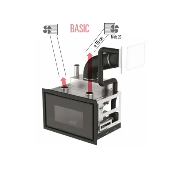 Pelletkamin MCZ 8,9 kW Vivo 90-9 Basic Comfort Air 9 5022004 4012007