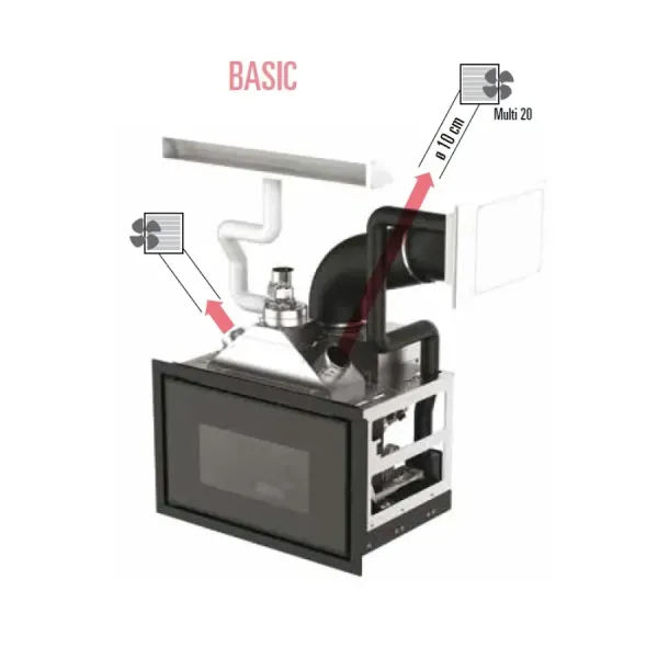 Pelletkamin MCZ 10,9 kW Vivo 90-11 Basic Comfort Air 11 5022005