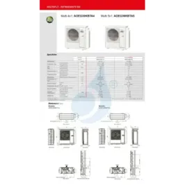 Fujitsu Außengerät Multi Split AOEG30KBTA4 30000 Btu Quadri Split 2