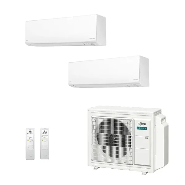 Klimaanlage Fujitsu Duo Split 12+15 KJ-W AOEG24KBCA3 Wand WiFi