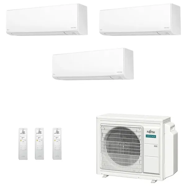 Klimaanlage Fujitsu Trio Split 7+9+9 KJ-W WiFi AOEG24KBCA3