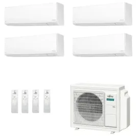 Fujitsu Quadri Split 9+12+15+15 KJ-W WiFi AOEG30KBTA4 Weiß