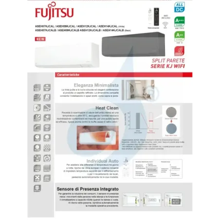 Fujitsu Quadri Split 9+9+9+9 KJ-W WiFi AOEG36KBTA5 Weiß