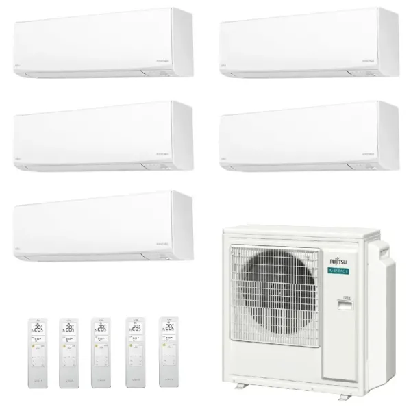 Klimaanlage Fujitsu Penta Split 7+7+7+7+15 KJ-W AOEG36KBTA5