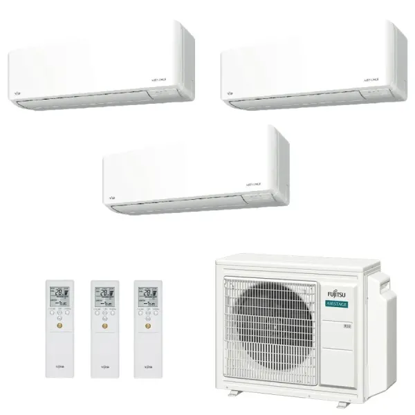 Klimaanlage Fujitsu Trio Split 9+9+9 KMCG WiFi AOEG24KBCA3