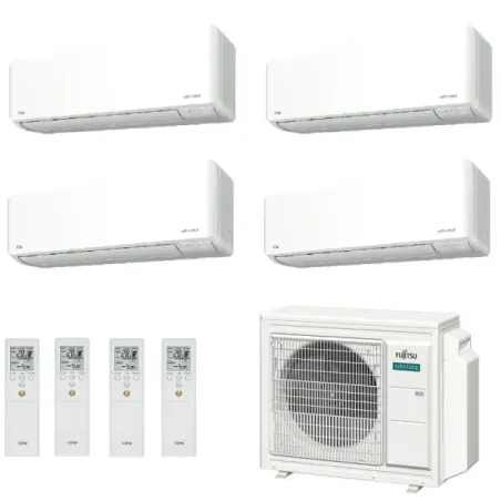 Fujitsu Quadri Split 9+9+9+9 KMCG WiFi AOEG30KBTA4 Weiß