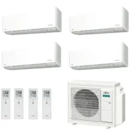Fujitsu Quadri Split 12+12+12+12 KMCG WiFi AOEG30KBTA4 Weiß