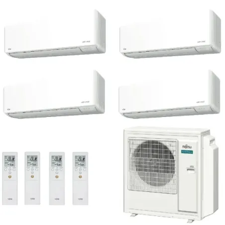 Fujitsu Quadri Split 9+9+12+15 KMCG WiFi AOEG36KBTA5 Weiß