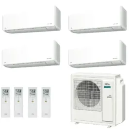 Fujitsu Quadri Split 12+12+12+12 KMCG WiFi AOEG36KBTA5 Weiß