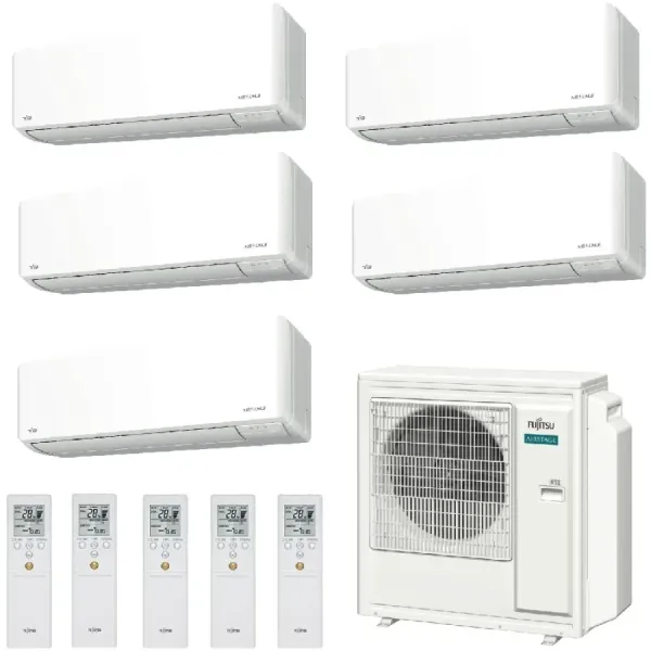 Klimaanlage Fujitsu Penta Split 7+7+7+7+7 KMCG AOEG36KBTA5