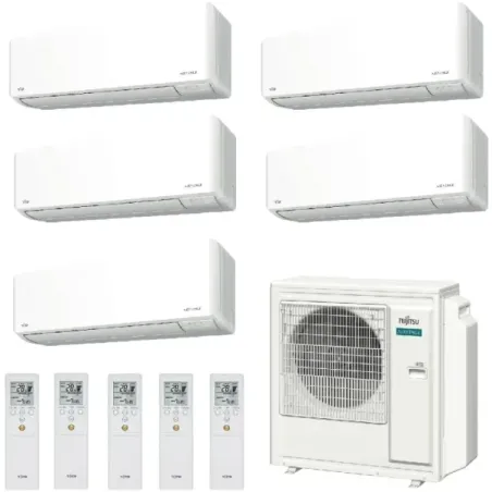 Klimaanlage Fujitsu Penta Split 7+7+7+7+12 KMCG AOEG36KBTA5