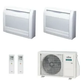 Klimaanlage Fujitsu Duo Split 12+12 Fußboden KV AOEG18KBCA2