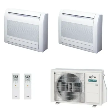 Klimaanlage Fujitsu Duo Split 12+15 Fußboden KV AOEG18KBCA2