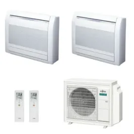 Klimaanlage Fujitsu Duo Split 12+15 Fußboden KV AOEG24KBCA3
