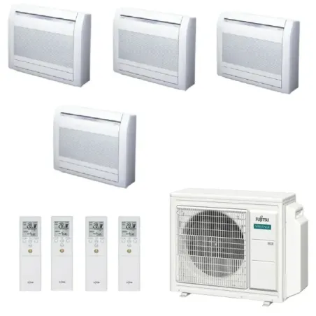 Klimaanlage Fujitsu Quadri Split 9+9+9+15 Fußboden KV AOEG30KBTA4