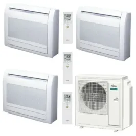 Klimaanlage Fujitsu Trio Split 12+12+15 Fußboden KV AOEG36KBTA5