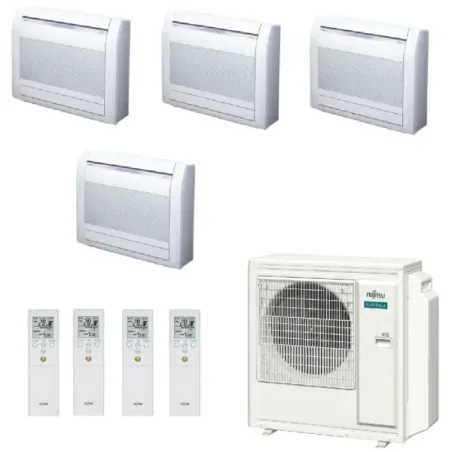 Klimaanlage Fujitsu Quadri Split 9+9+12+15 Fußboden KV AOEG36KBTA5