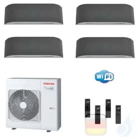 Toshiba Klimaanlagen Quadri Wand 9000+9000+9000+9000 Btu + RAS-4M27U2AVG-E R-32 Haori A+ A+ 2.5+2.5+2.5+2.5 kW KVRG_9+9+9+9+R...