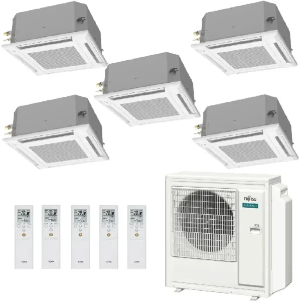 Klimaanlage Fujitsu Penta Split 9+9+9+9+12 Kassettengerät AOEG36KBTA5