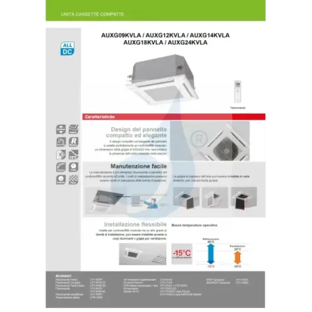 Klimaanlage Fujitsu Penta Split 9+9+9+12+12 Kassettengerät AOEG36KBTA5