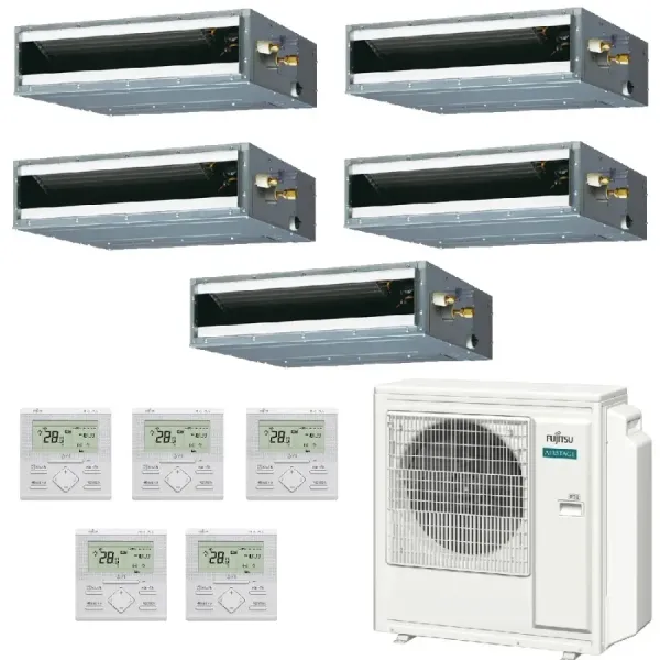 Fujitsu Penta Split 9+9+12+12+12 KL-Kanal AOEG36KBTA5