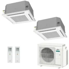Klimaanlage Fujitsu Duo Split 12+18 Kassettengerät AOEG24KBCA3