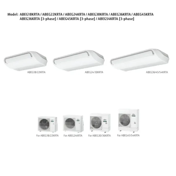 Fujitsu Mono Split 30000 Btu ABEG30KRTA AOEG30KATA 220v