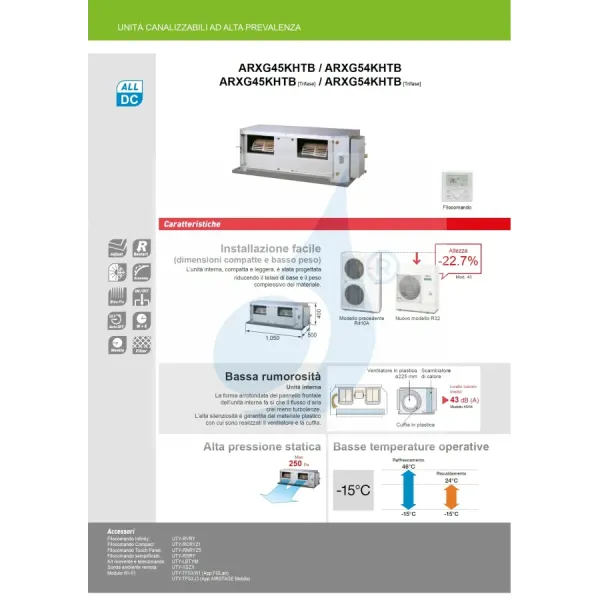Fujitsu Mono Split 45000 Btu ARXG45KHTB AOEG45KBTB 220v
