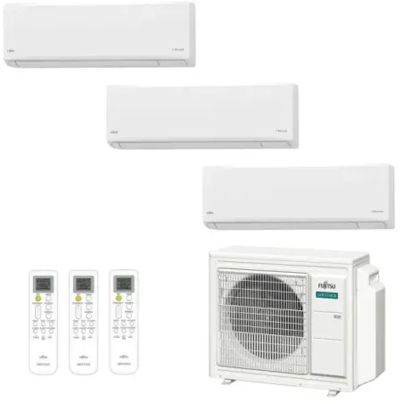 Klimaanlage Fujitsu Trio Split 7+9+12 KN WiFi AOEG18KBCA3