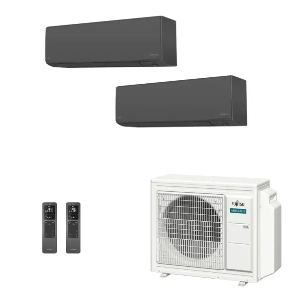 Klimaanlage Fujitsu Duo Split 12+12 KJ-B AOEG24KBCA3 Wand WiFi