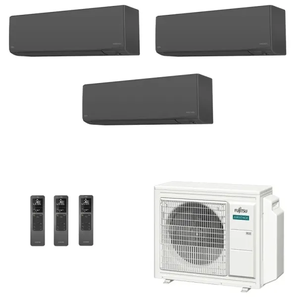Klimaanlage Fujitsu Trio Split 9+12+12 KJ-B WiFi AOEG30KBTA4