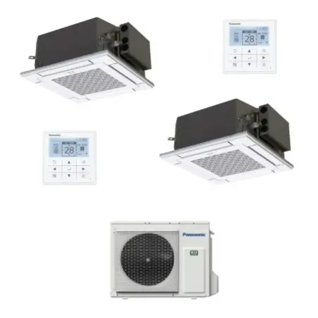 Klimaanlagen Panasonic Duo Split 9+9 Btu 60 x 60 4 wege CU-2Z41CBE