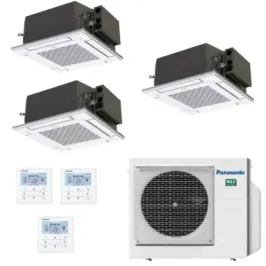 Klimaanlagen Panasonic Trio Split 9+12+12 60 x 60 4 wege CU-3Z52CBE