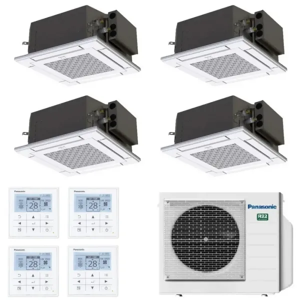 Klimaanlagen Panasonic Quadri 9+9+9+12 60 x 60 4 wege CU-4Z68CBE