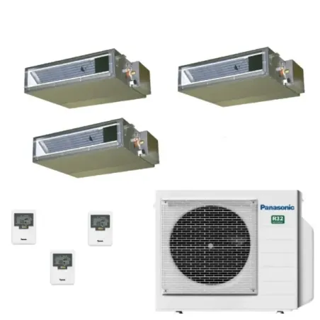Klimaanlagen Panasonic Trio Split 9+9+12 Btu Ducted CU-3Z68CBE